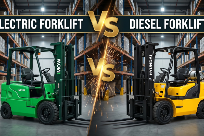 Biaya Operasional Forklift Diesel vs iMOW Listrik: Hitung Kasarnya Sebelum Terlambat
