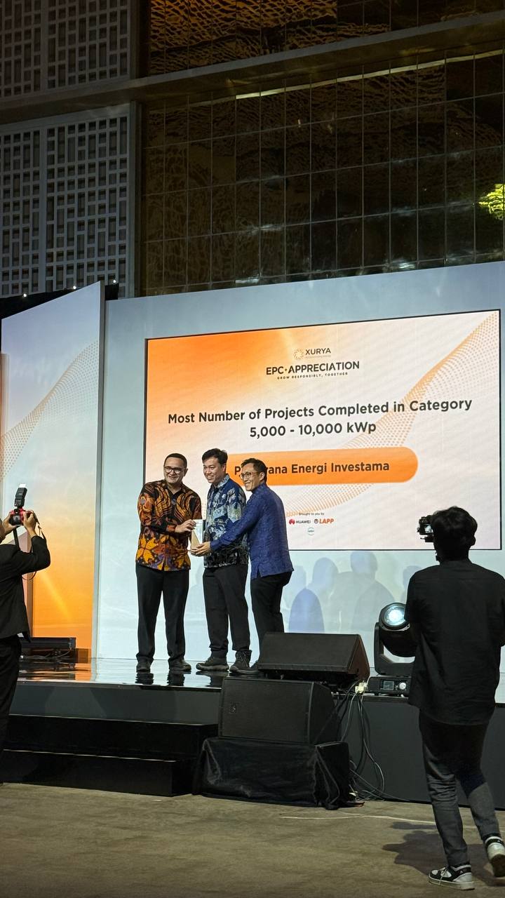 Pt sarana energi investama receives recognition at xurya epc appreciation award 2025