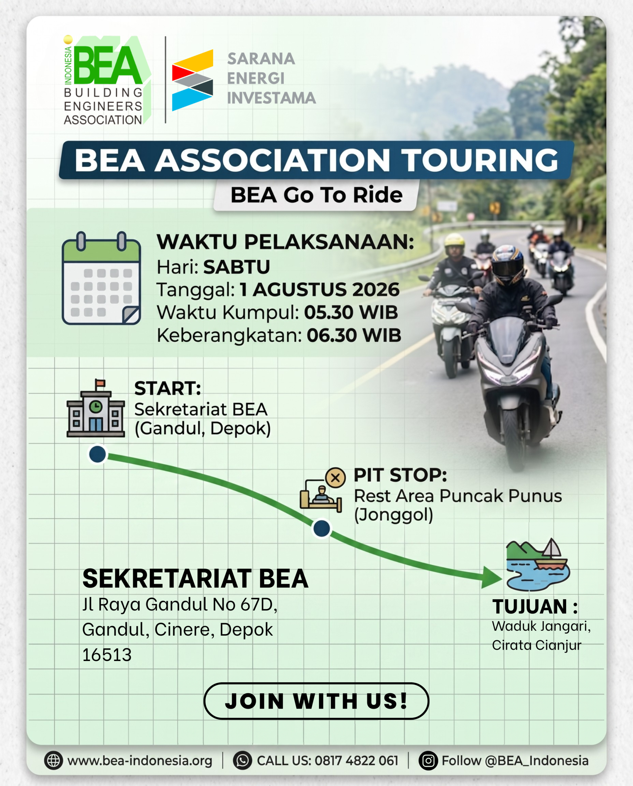 Poster bea go to ride 2026