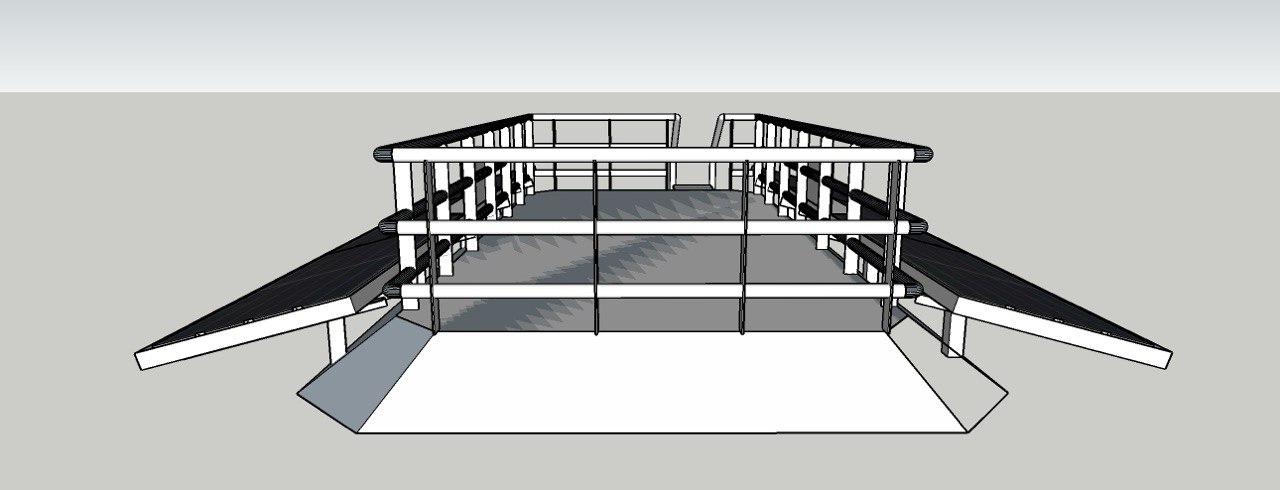 Solar pv mounting design for marine tugboat