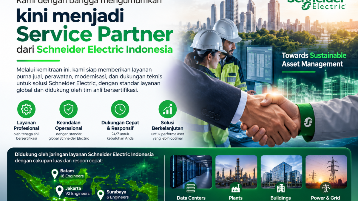 Schneider electric service partner announcement - electrical & industrial supplier - system integrator - service & maintenance subcontractor