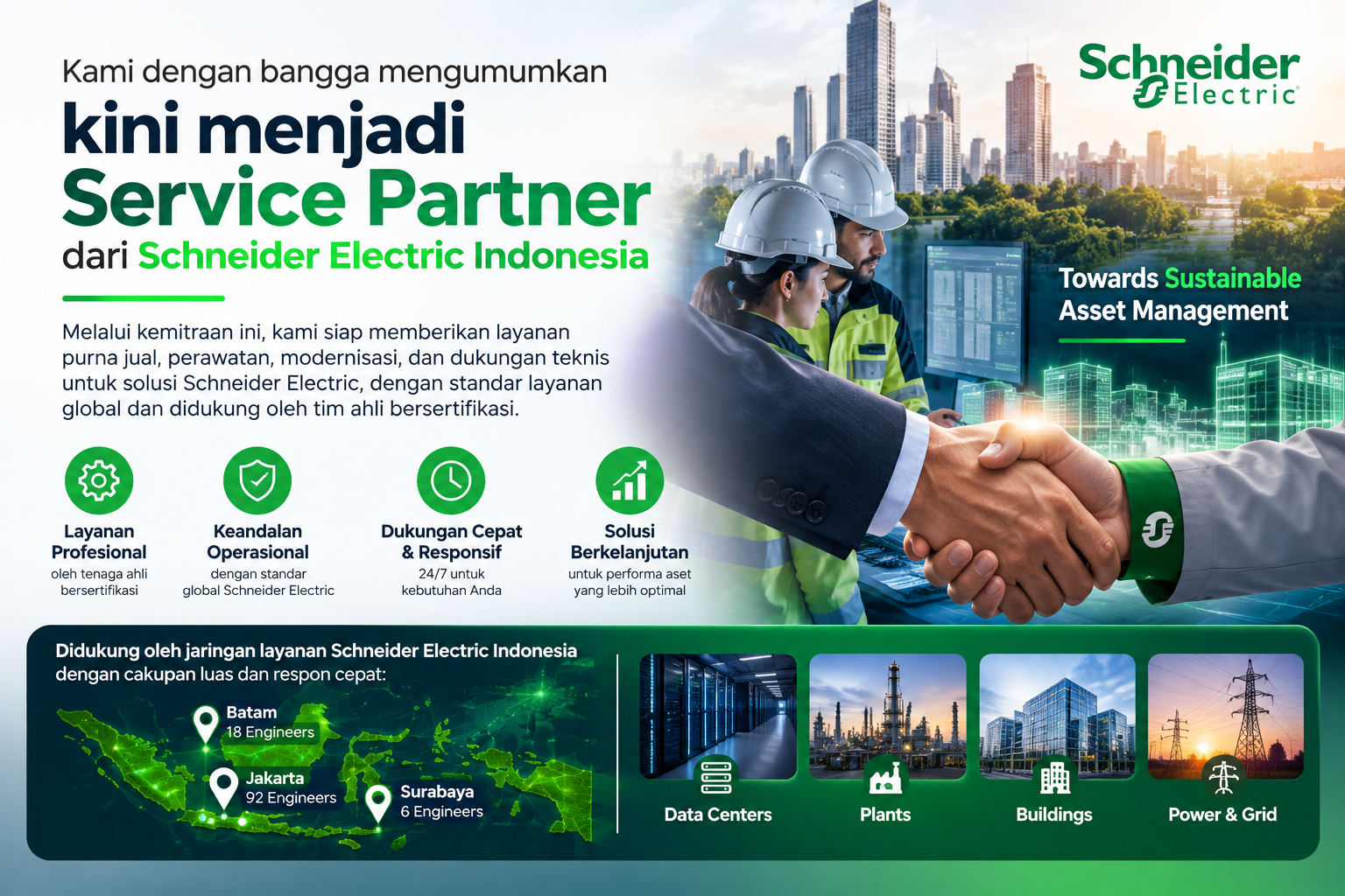 Pt sarana energi investama dalam proses menjadi schneider electric service partner indonesia